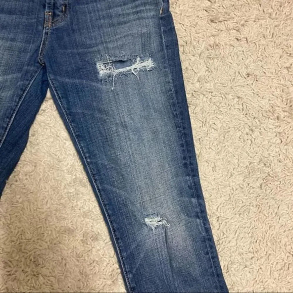 CURRENT/ELLIOTT High Rise Jeans The Stiletto Distressed High Waisted Button Fly - Picture 8 of 9